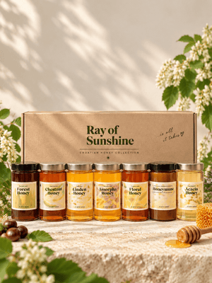 🍯🍯 - Croatian Honey Tasting Collection – 7 Varieties × 400g - Ray Of Sunshine